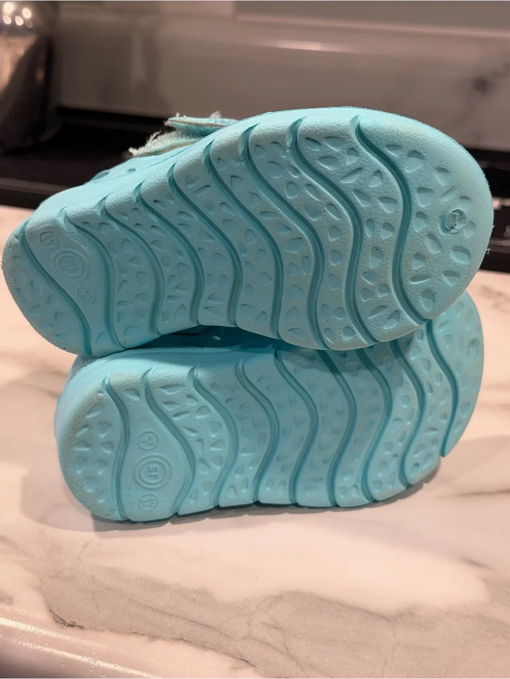 Stride Rite Kids' Aqua Slip-On Sandal Sneakers - Light Blue